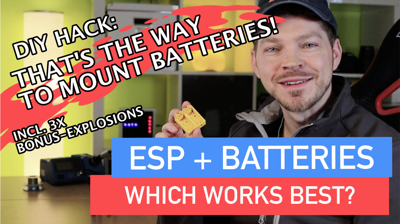  Run ESP with batteries + best battery holder ever!
