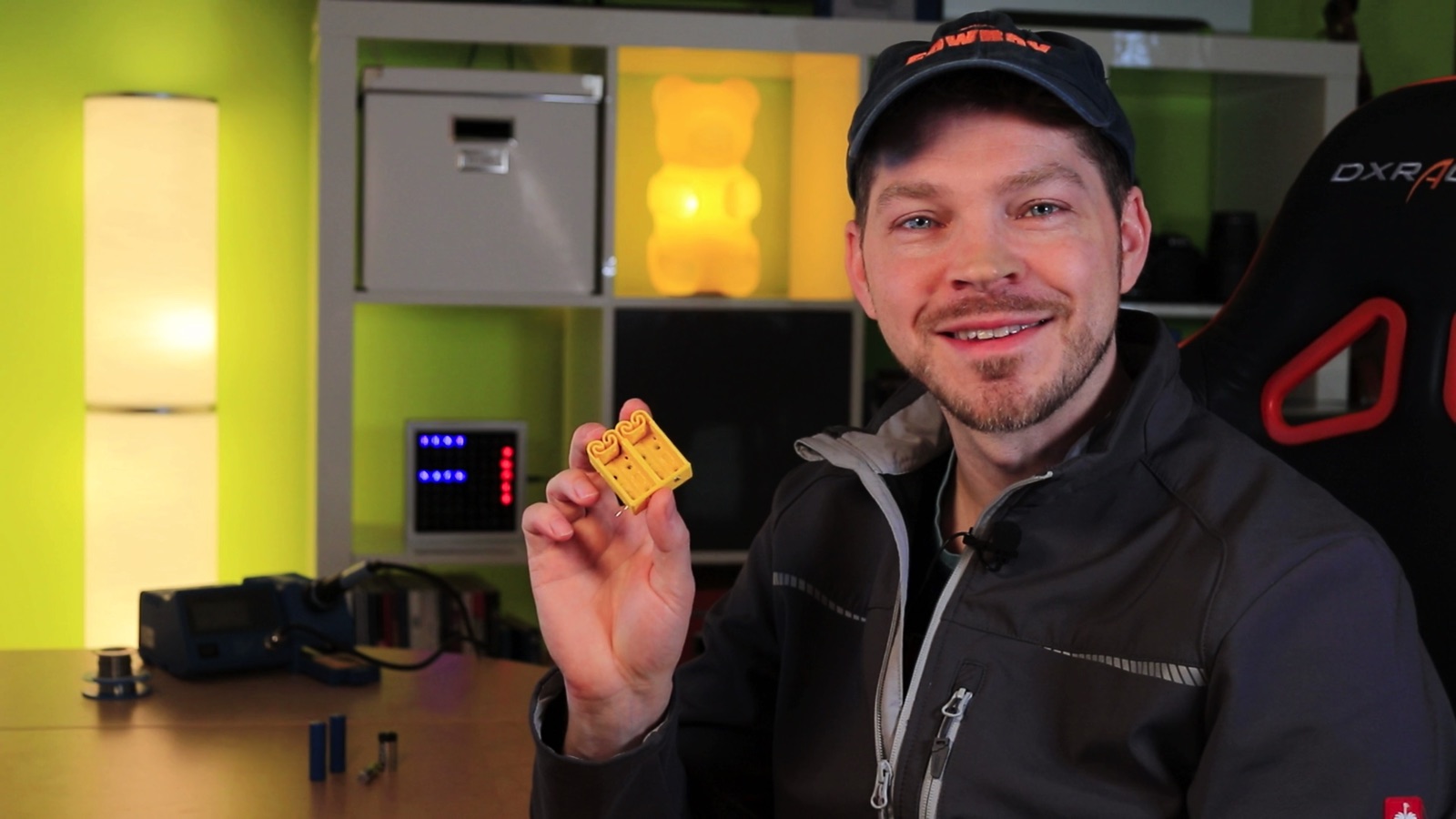 Flex Battery Holder from the 3D printer