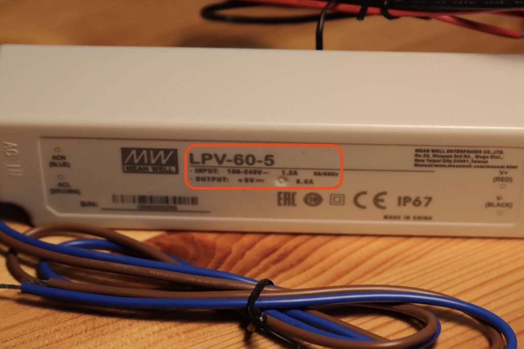 This model delivers 5V at 8A