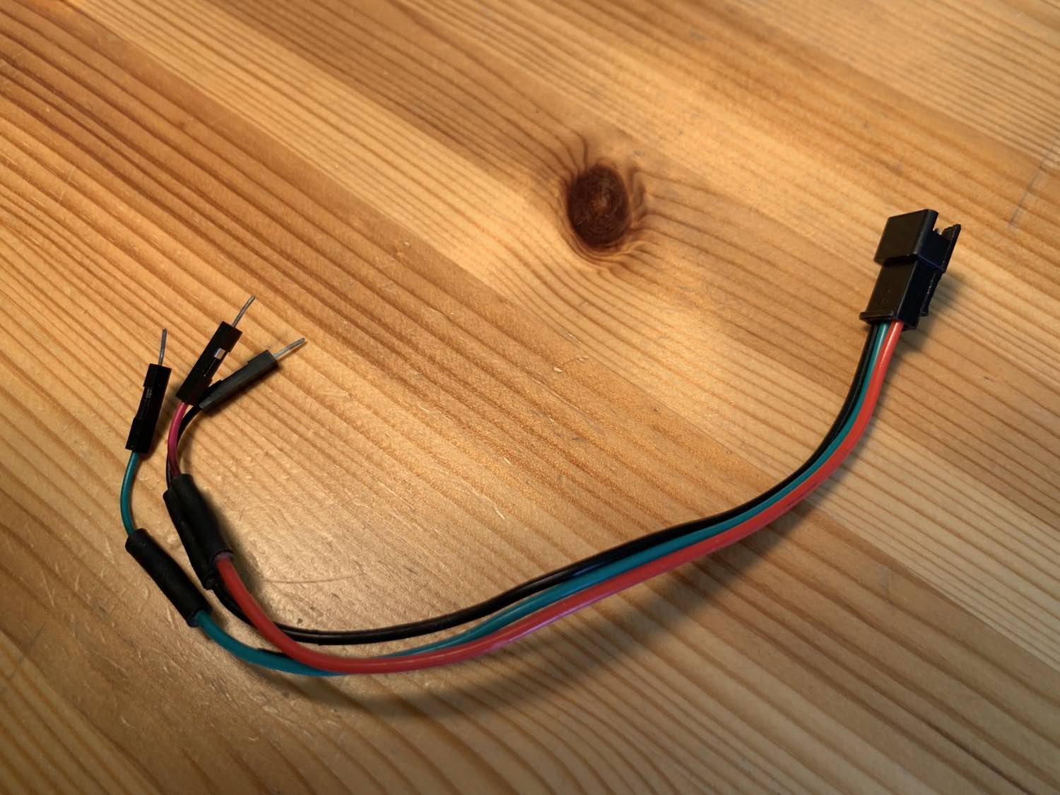 A JST-to-Dupont adapter for LED strips